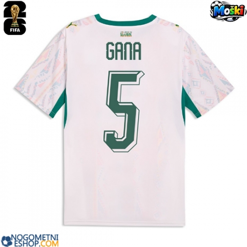 Moški Nogometni dresi Senegal Idrissa Gueye #5 Domači SP 2026 Kratek Rokav